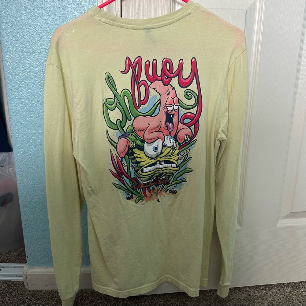Spongebob Light Yellow Long Sleeve Shirt